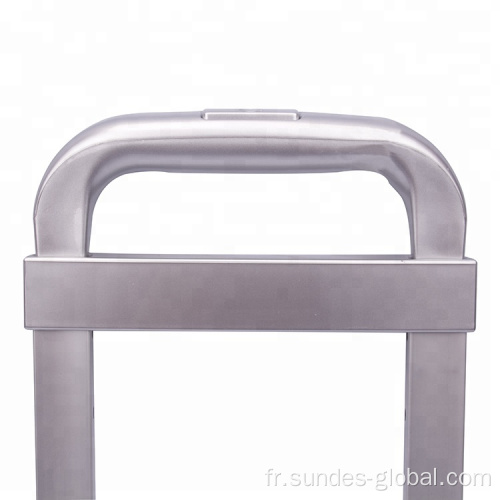 Handle de chariot à bagages télescopiques 100% en aluminium pour les bagages